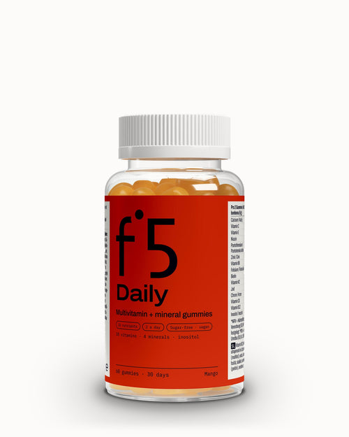 Doza f°5 Daily, sprednja etiketa (3D upodobitev)