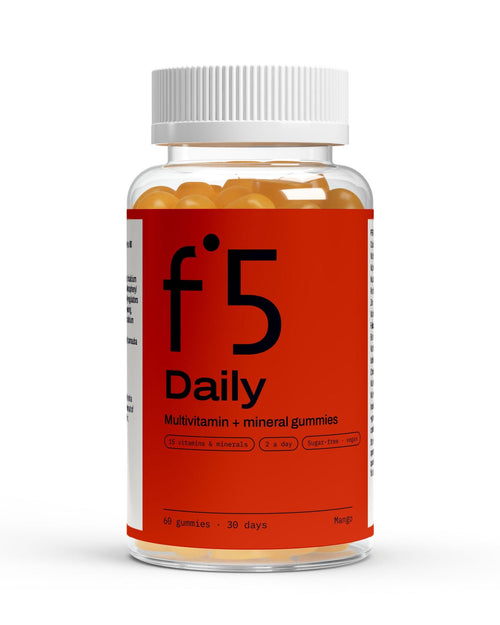 f°5 Daily jar, front label