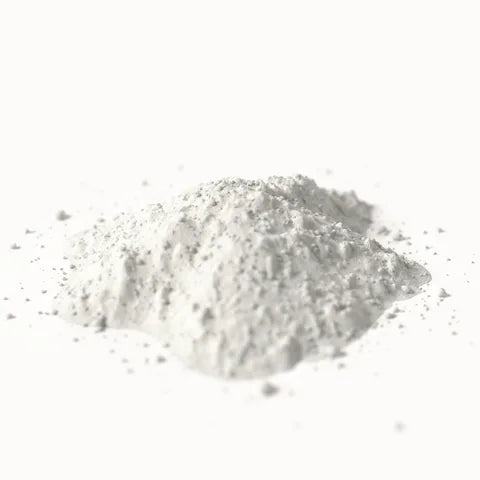 Majhen kupček belega prahu: magnezijev citrat (3D upodobitev)
