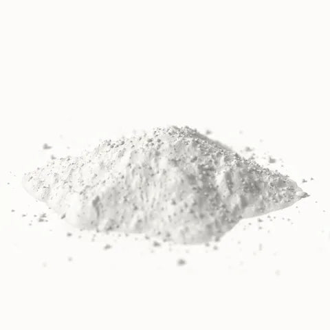Majhen kupček belega prahu: cinkov citrat (3D upodobitev)